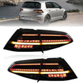 VLAND Golf 7 - 7.5 13-20 Lightbar LED SEQUENTIAL Rear Lights Smoked LHD