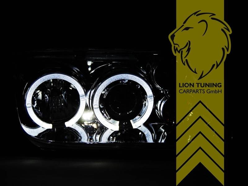 LTG Aftermarket Halo Headlights VW Bora 1J2 1J6 sedan variant black 98-05 LHD
