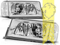LTG Pair EE Halogen Headlights Mercedes W201 190E 82-93 chrome LHD