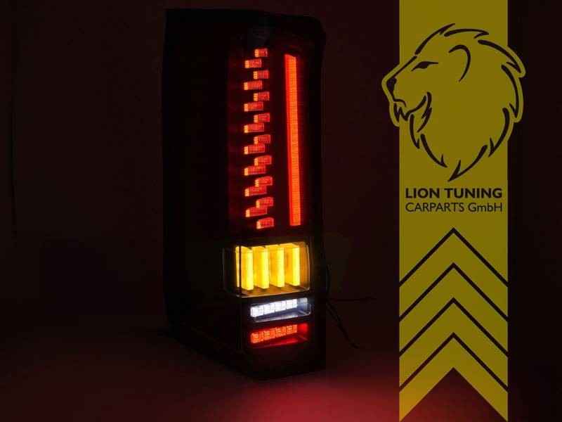 LTG Pair LED Rear Lights Lamps VW Crafter 2 Bus Van TGE SY SZ SX 16-23 black LHD