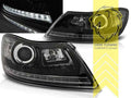 LTG Pair LED DRL Headlights Skoda Octavia 2 1Z Facelift 1Z3 1Z5 09-13 LHD