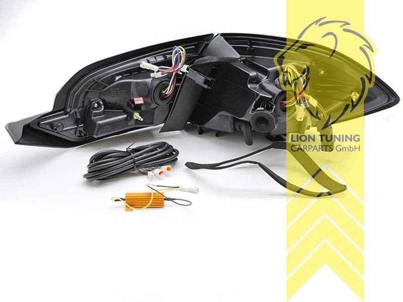 LTG Pair LED Rear Lights Tail Lamps Ford Fiesta MK8 Chrome 17-21 LHD