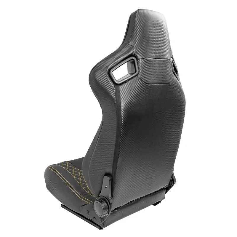 ATST x1 AK Universal Bucket Seat Quilted Yellow Diamond Stitch + slides