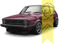 LT Pair Halogen Headlights VW Golf 1 Cabriolet Caddy 1 14 17 155 74-93 LHD