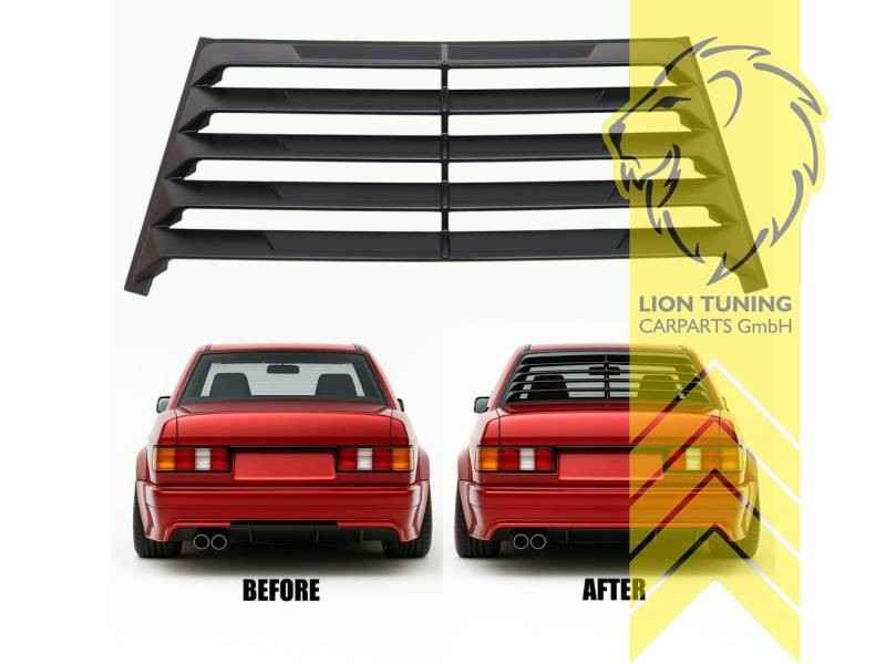 LTG Rear window grille cover louvers louver cat ladder Mercedes W201 190E Black