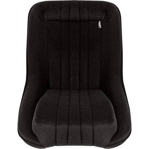 AS x1 Classic Car Retro Kit Sports Fixed Back Bucket Seat Black Fabric + slides