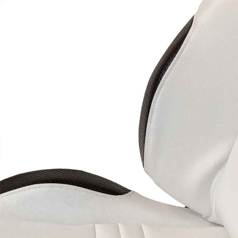 ATST x1 Type T Universal Reclining Designer Bucket Seat White Synth Leather