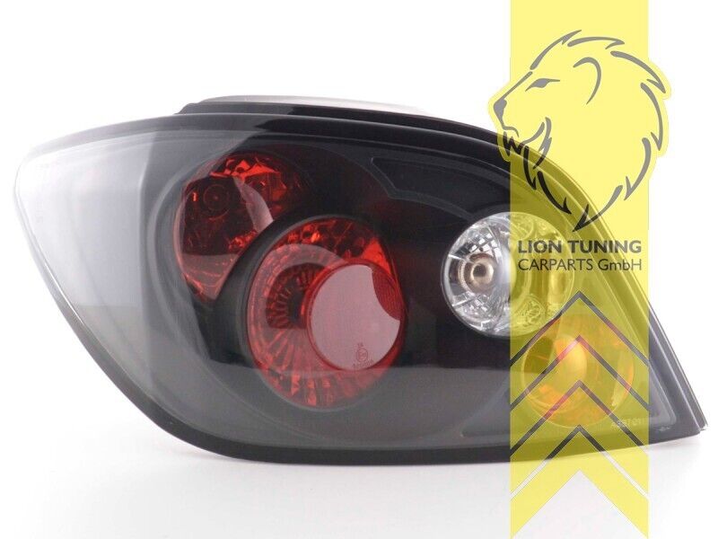 LT Pair Halogen Rear Lights Tail Lamps Peugeot 307 3A / C 01-05 black LHD