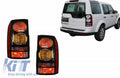 KT Pair LED Rear Lights Land Rover Discovery 3 & IV 4 04-16 Black Conv Facelift
