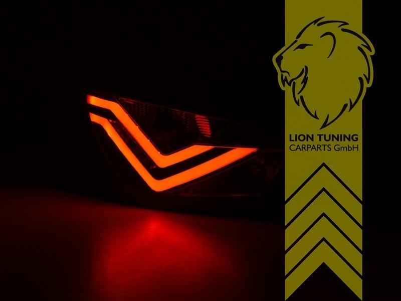 LTG Pair LED Rear Lights Tail Lamps Seat Ibiza 6J 6J5 08-12 black FR design LHD