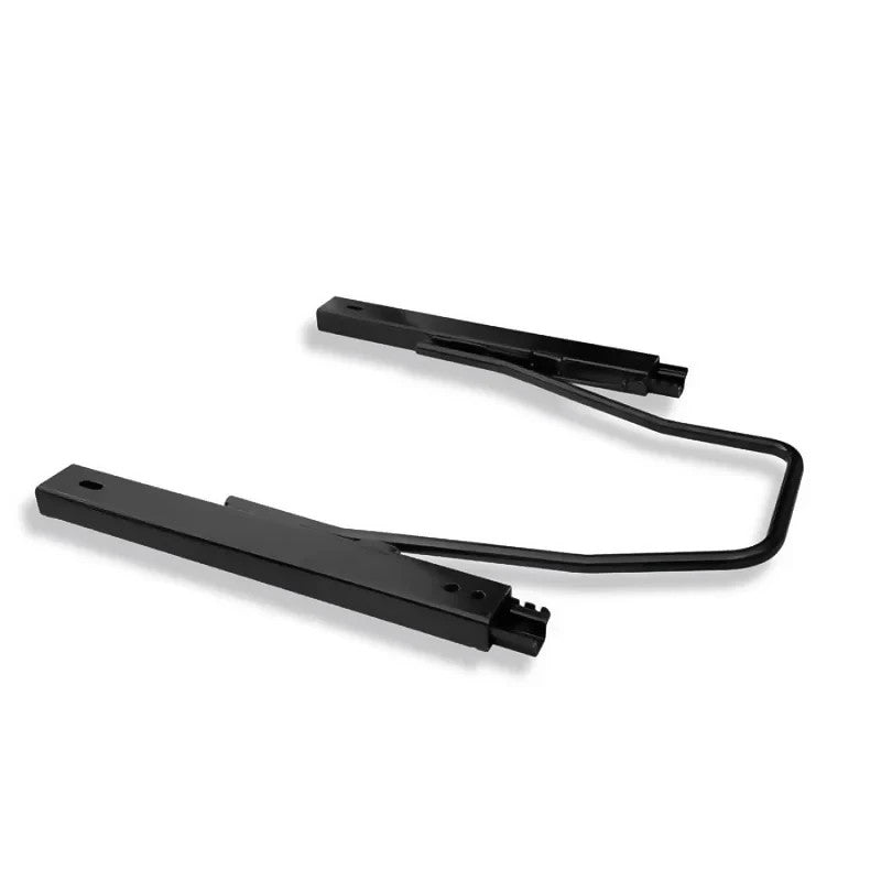 ATS x1 (Sold Individually) Universal Recline Bucket Seat ‎Black Suede + Grey Mesh Fabric + runners Car / 4x4 / Van / Camper / Race Sim