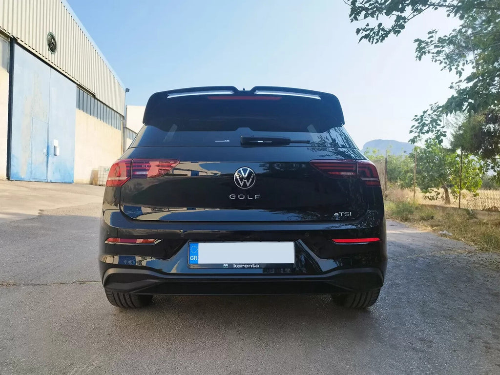 Motordrome Design Rear Wing Boot Hatch Spoiler VW Golf Mk8 V2 Gloss Black ABS