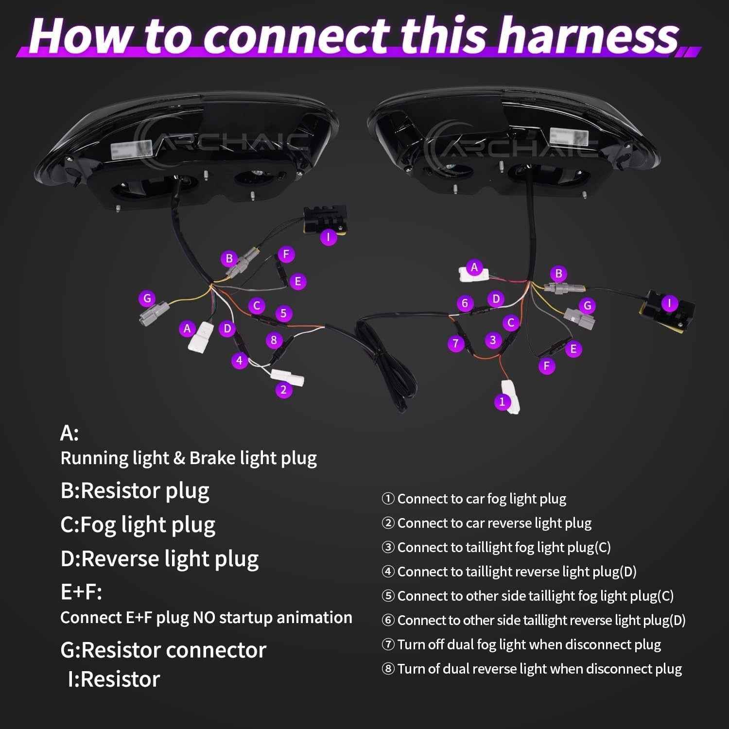 AC Pair RGB LED DRL Rear lights Tail Mazda Miata MX5 MX-5 MK3 NC2 NC3 09-15