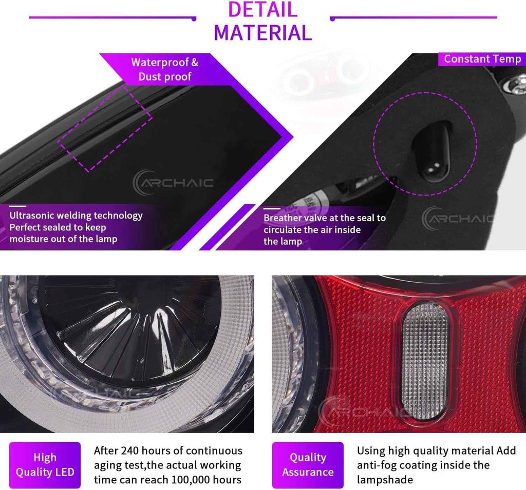 AC Pair RGB LED DRL Rear lights Tail Mazda Miata MX5 MX-5 MK3 NC2 NC3 09-15