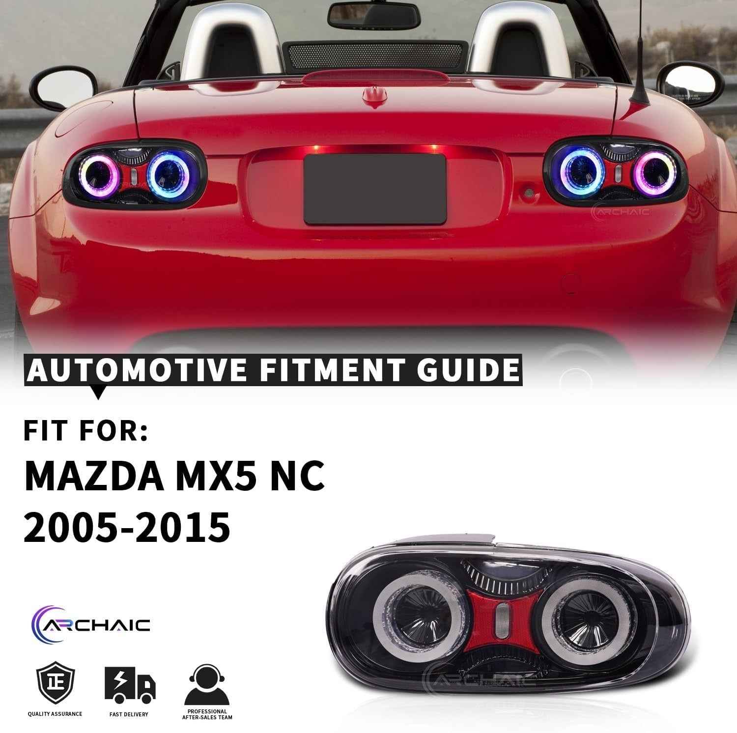 AC Pair RGB LED DRL Rear lights Tail Mazda Miata MX5 MX-5 MK3 NC2 NC3 09-15