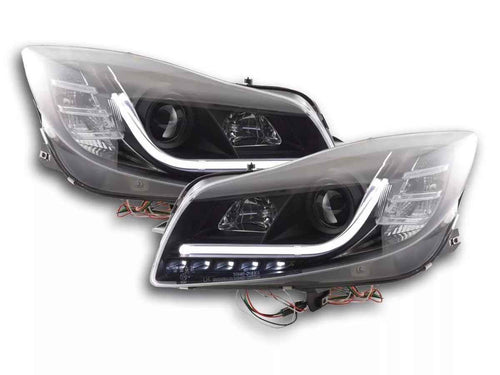 FK Pair LED DRL Halo Lightbar Headlights Opel Vauxhall Insignia 08-13 LHD