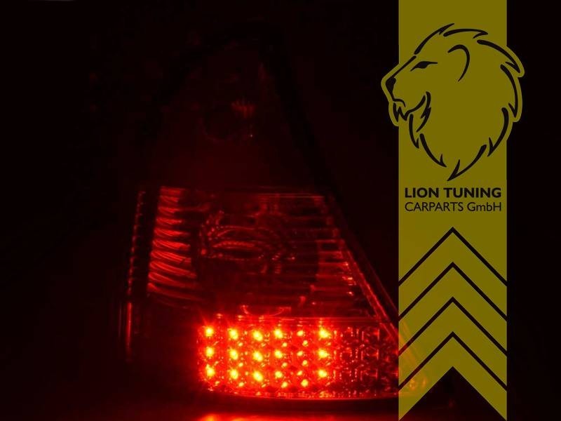 LTG DEPO LED Rear Lights Tail Lamps Renault Clio 2 B BB CB LB SB 01+ chrome LHD