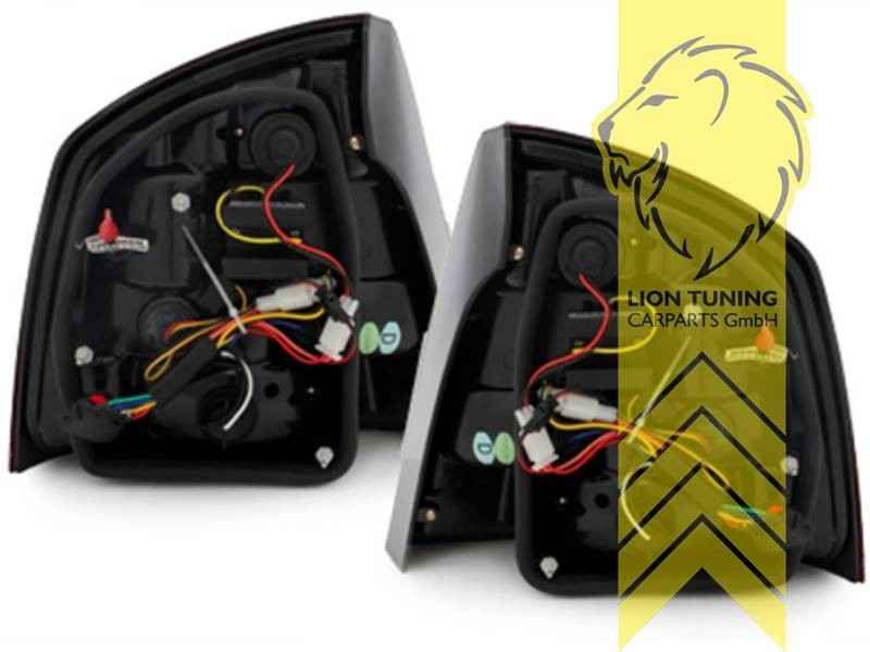 LTG LED Rear Lights Skoda Octavia 2 1Z 1Z3 + FL 04-13 sedan red black smoke LHD