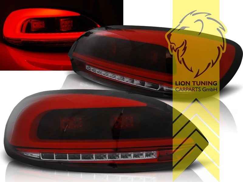 LTG Pair LED Rear Lights Tail Lamps VW Scirocco 3 137 138 08-14 red smoke LHD