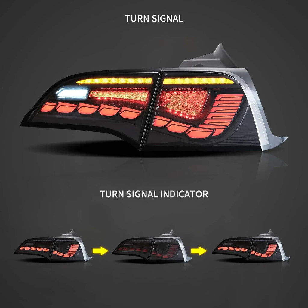 VLAND 17-22 Tesla Model 3 & 20-22 Tesla Model Y Lightbar LED DRL Rear Lights