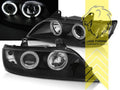 LTG Pair LED DRL CCFL Halo Headlights BMW Z3 Roadster Coupe E36 95-03 Black LHD