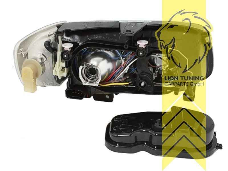 LTG LED DRL Lightbar Headlights VW Polo 6N2 6N2 99-01 Black LHD
