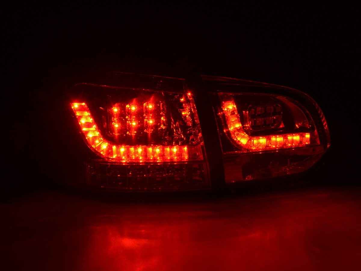 FK Pair VW GOLF MK6 6 08-12 1K LED REAR LIGHTS Lightbar Tail Lamps Red Clear RHD