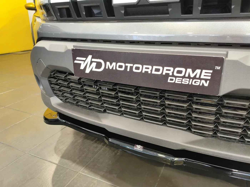 MTD Front Bumper Lower Splitter Spoiler Dacia Duster 3 Mk3 Gloss Black ABS