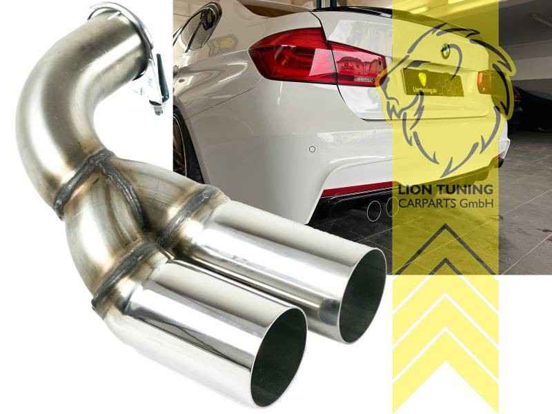 LTG Stainless steel exhaust tailpipe Pipe BMW F30 F31 F32 F33 F36 70mm diesel