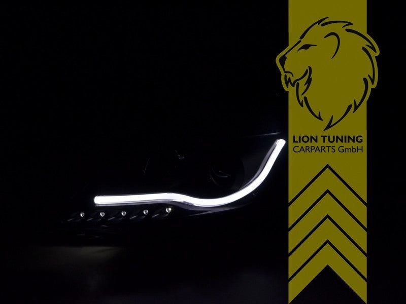 LTG Pair LED Lightbar Headlights Suzuki Swift FZ NZ 10-17  H7 / H1 Black LHD