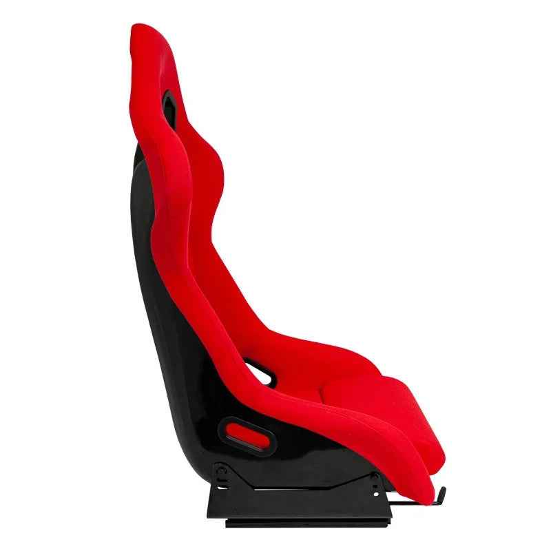ATST x1 RR Universal Fixed Hard Back Bucket Seat Red HD Textile Fabric + slides