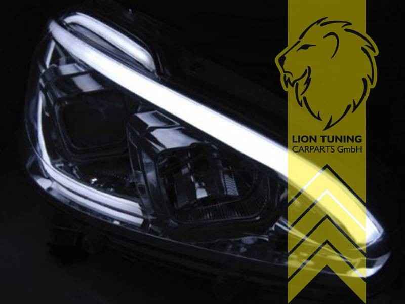 LTG Pair LED DRL Halo Lightbar Headlights Peugeot 208 12-15 LHD