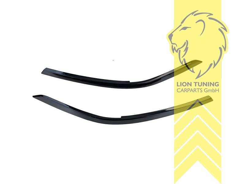 LT Headlight eyebrow covers shades trims VW Tiguan AD1 20+ glossy black ABS