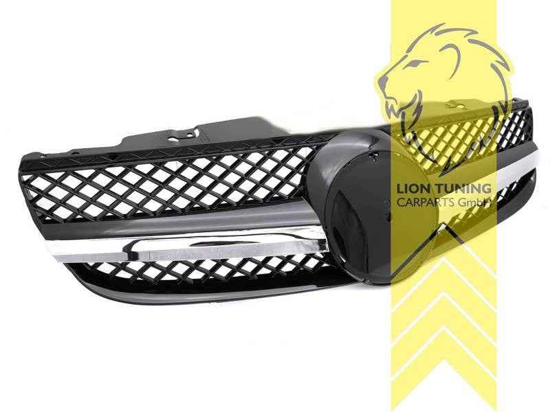 LTG radiator grille Mercedes SL R230 Facelift glossy black chrome grill 05-12