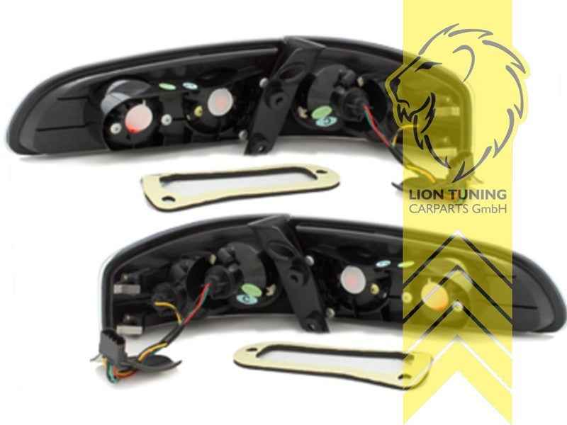 LTG Pair Halogen Afterburner Rear lights Seat Ibiza 6L 3 6L1 MK3 02-08 black LHD