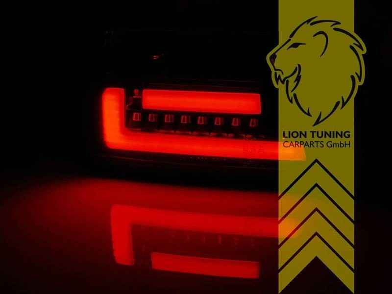 LTG Pair LED Aftermarket Rear Lights BMW E36 Sedan Facelift 90-99 red black LHD