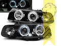 LTG LED Halo Ring DRL Headlights BMW E38 Sedan 94-98 LHD EXPORT ONLY