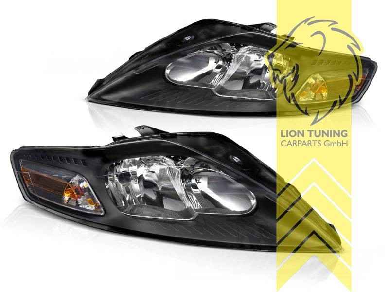 LTG Pair Halogen Headlights Ford Mondeo 4 Saloon Estate BA7 07-10 black LHD