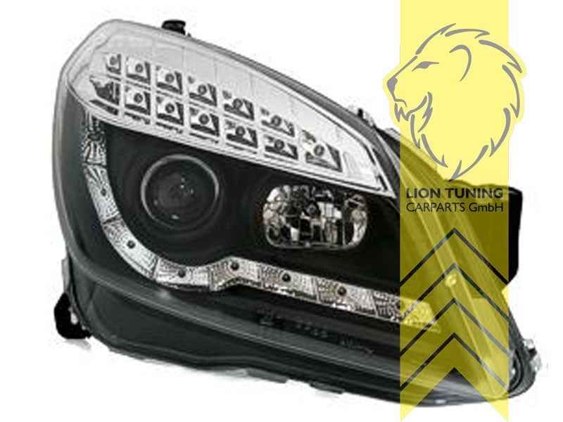 LTG LED DRL Lightbar Headlights Opel Astra H L48 L35 L08 L69 04-10 black LHD
