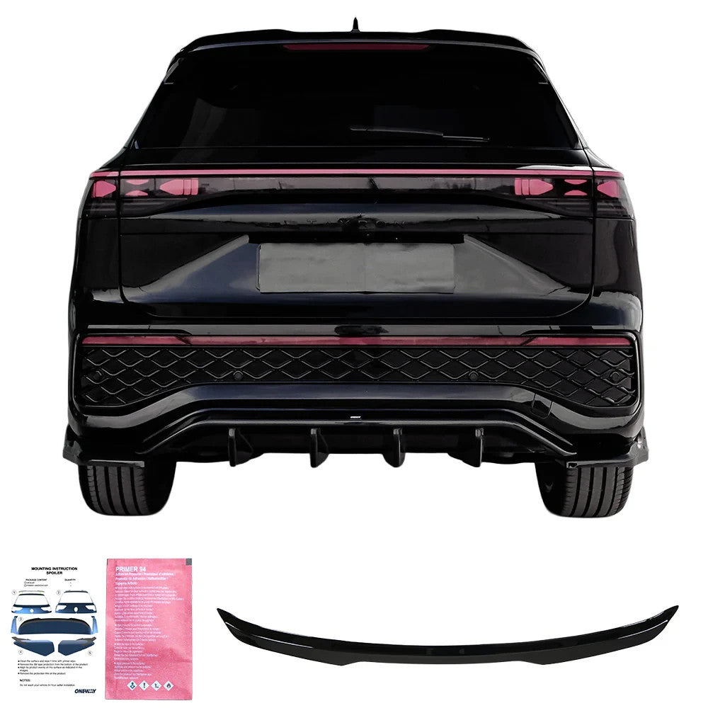 OW rear TRUNK Wing Spoiler VW Tayron Standard R-Line Mk1 2025+ Gloss Black