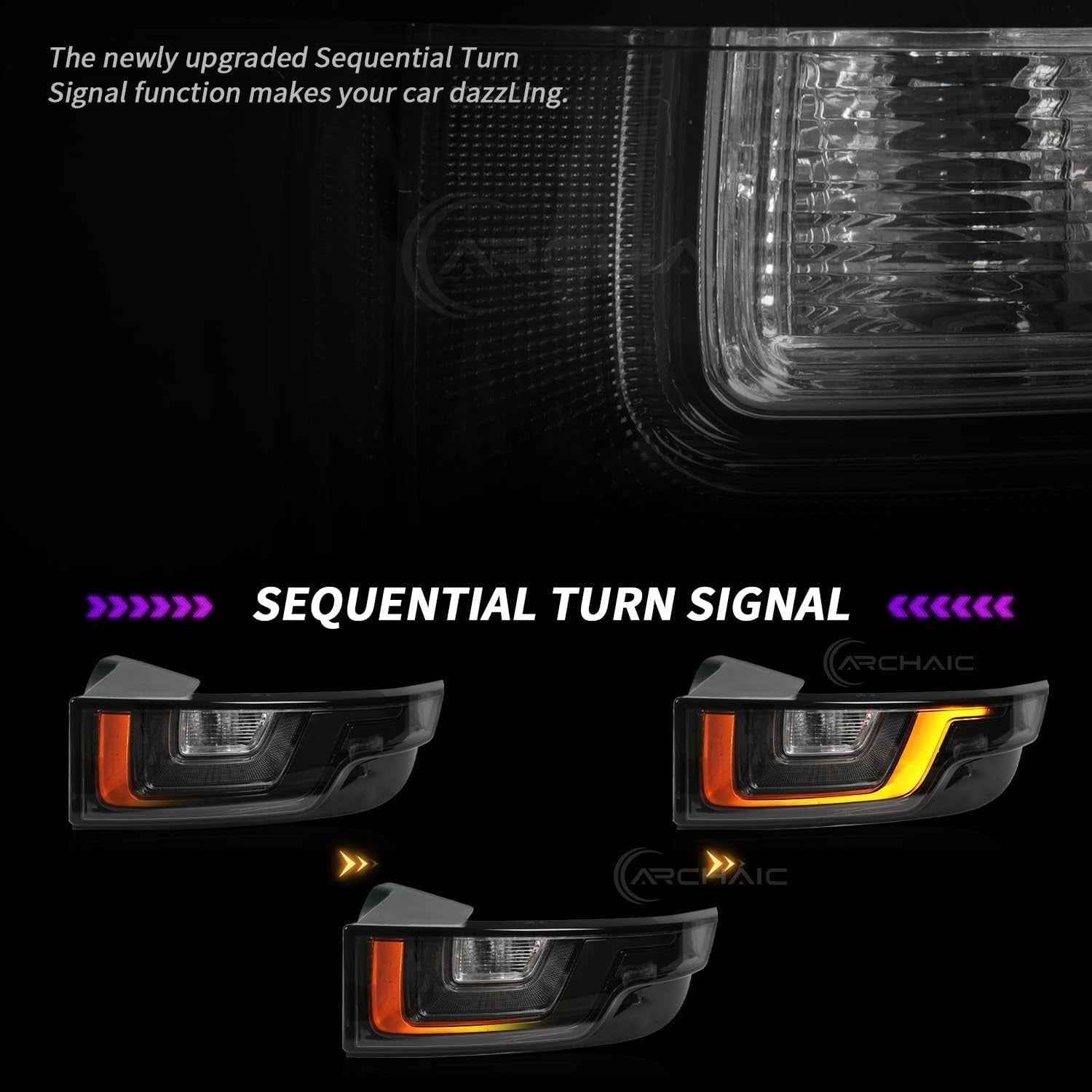 AC Pair Seq Anim LED DRL Rear lights Land Range Rover Evoque L538 11-18