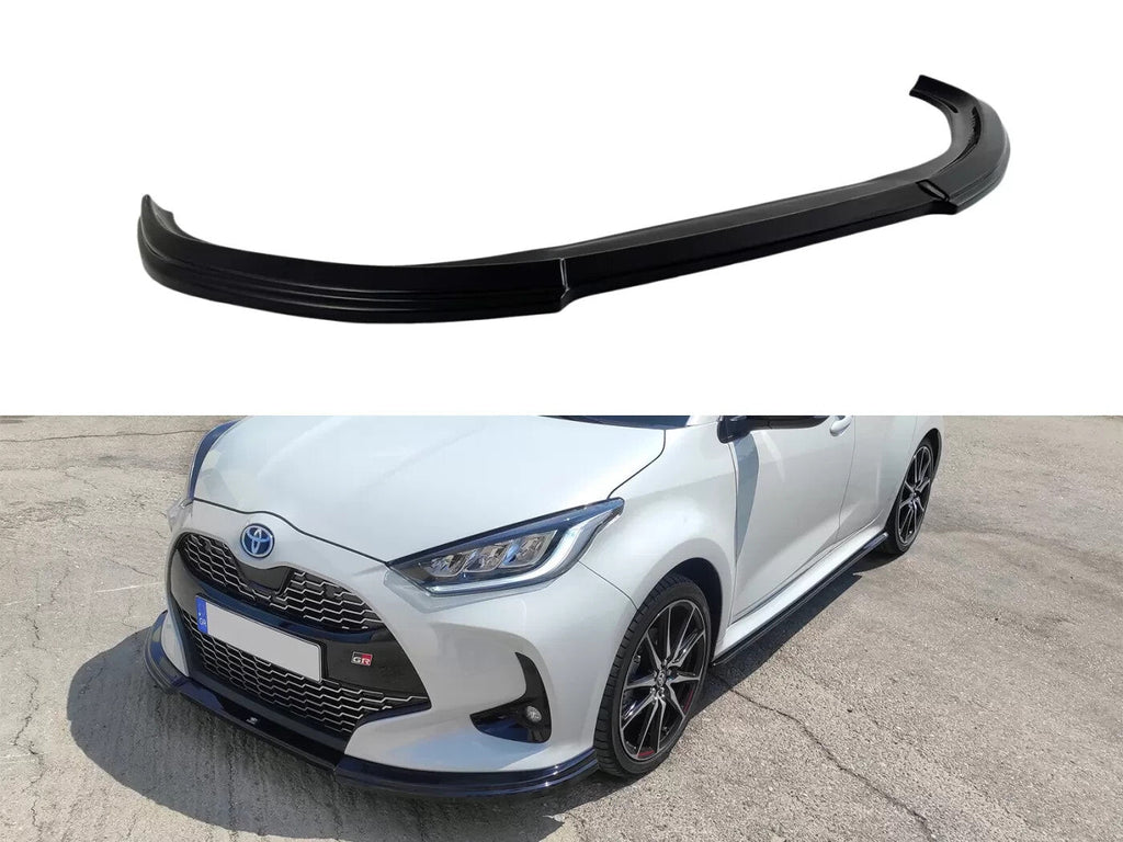 Motordrome Front Bumper Lower Splitter Toyota Yaris Mk4 GR Sport 22+ Gloss Black
