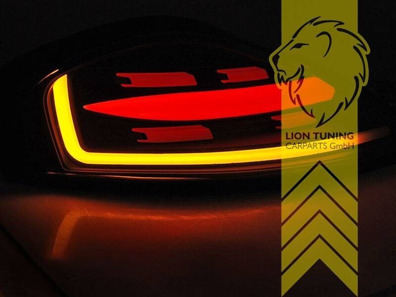 LT LED Lightbar DYNAMIC Rear Lights Tail Lamps Porsche Boxster 986 black red LHD