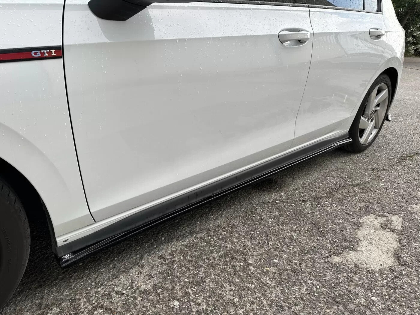 Motordrome Side Skirts Extensions Golf Mk8 GTI GTI Clubsport R-Line Gloss Black