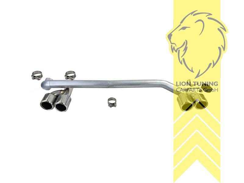 LTG Stainless steel exhaust tailpipe 4 Quad Pipe BMW 3 & 4 F30 F31 F32 F33 F36