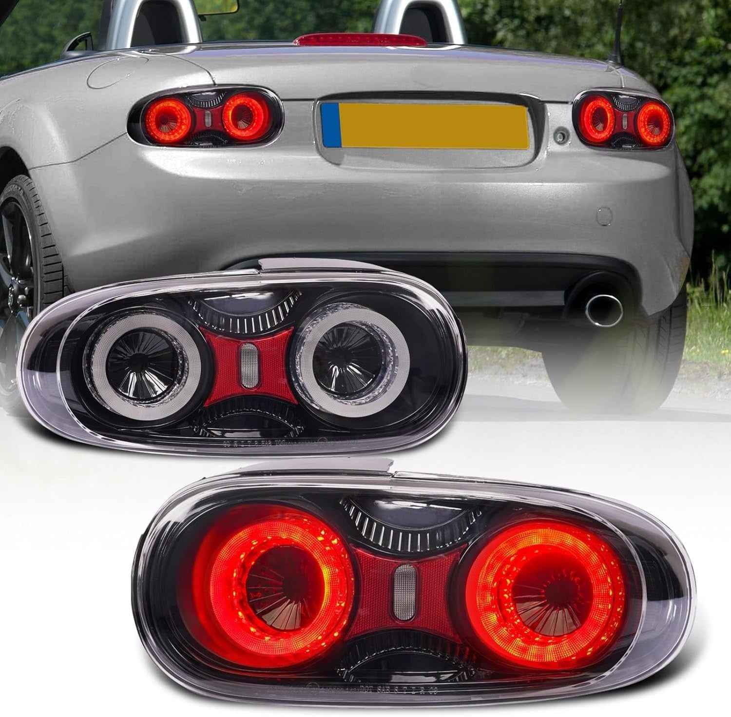 AC Pair LED DRL Rear lights Tail Lamps 09-15 Mazda MX-5 MK3 NC2 NC3 Miata LHD