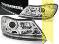 LTG Pair LED DRL Headlights Skoda Octavia 2 1Z Facelift 1Z3 1Z5 09-13 LHD