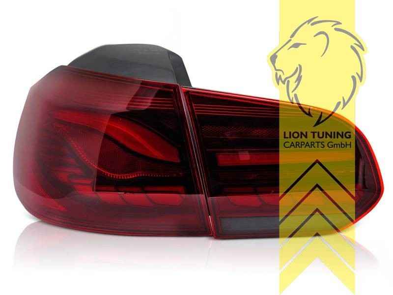 LTG Pair LED Rear Lights Lamps VW Golf 6 5K1 VI 08+ dark red cherry dynamic LHD