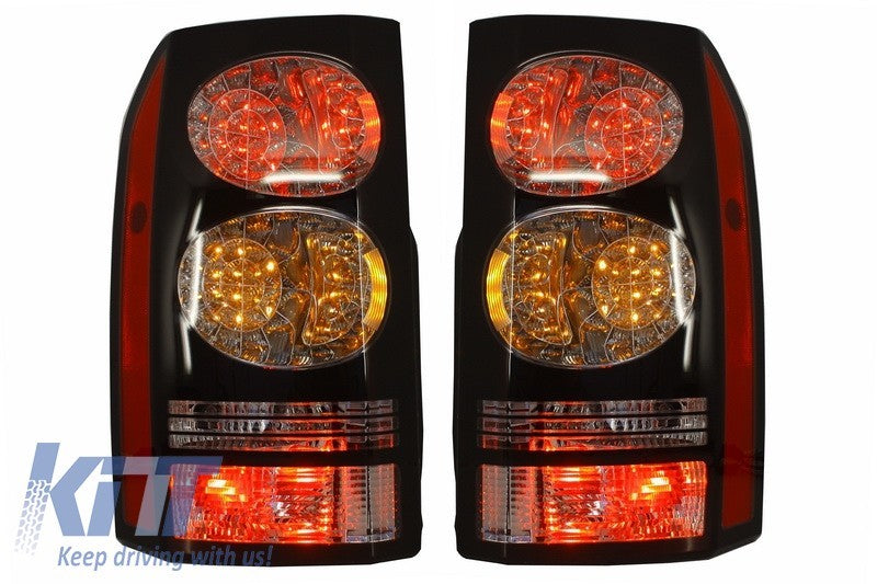 KT Pair LED Rear Lights Land Rover Discovery 3 & IV 4 04-16 Black Conv Facelift