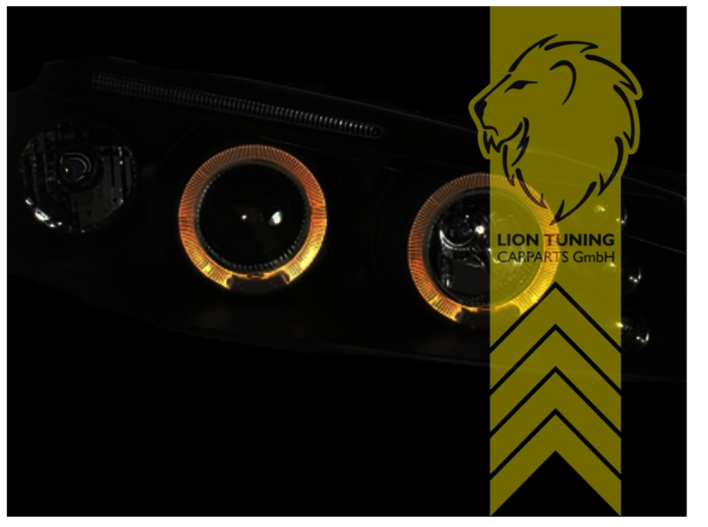 LT LED DRL Halo Ring Headlights Renault Megane M 2 MK2 02-05 LHD